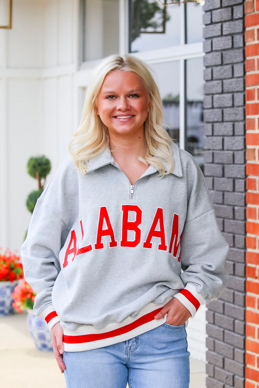 ALABAMA Stripe Banded Pullover