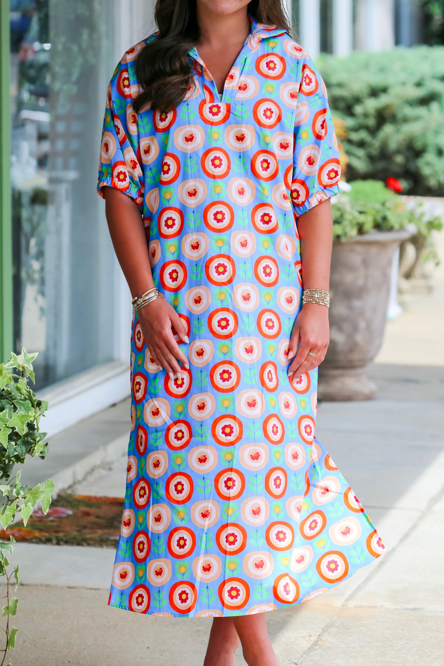Blakely Midi in Bloom in Joy-Curvy