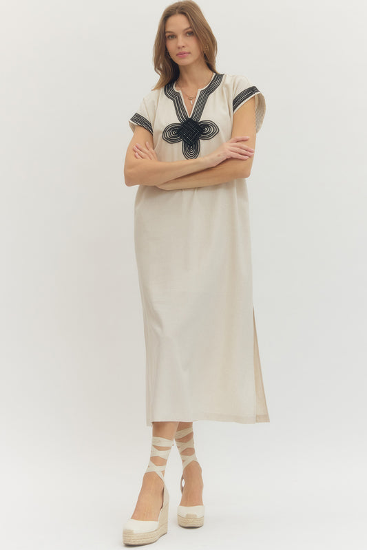 The Go-To Midi Dress-Linen