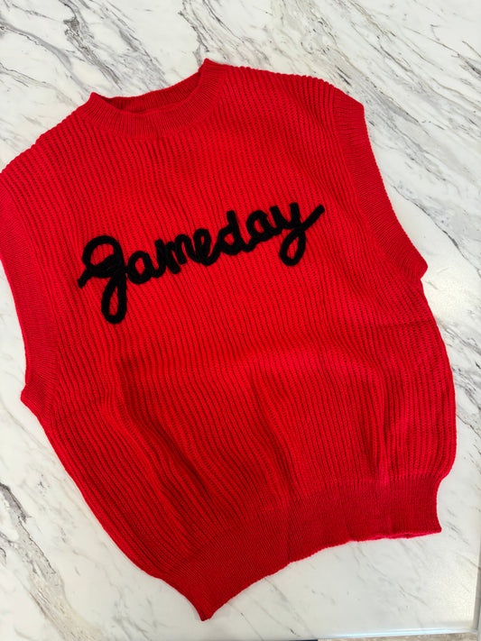 Gameday Sweater in Red