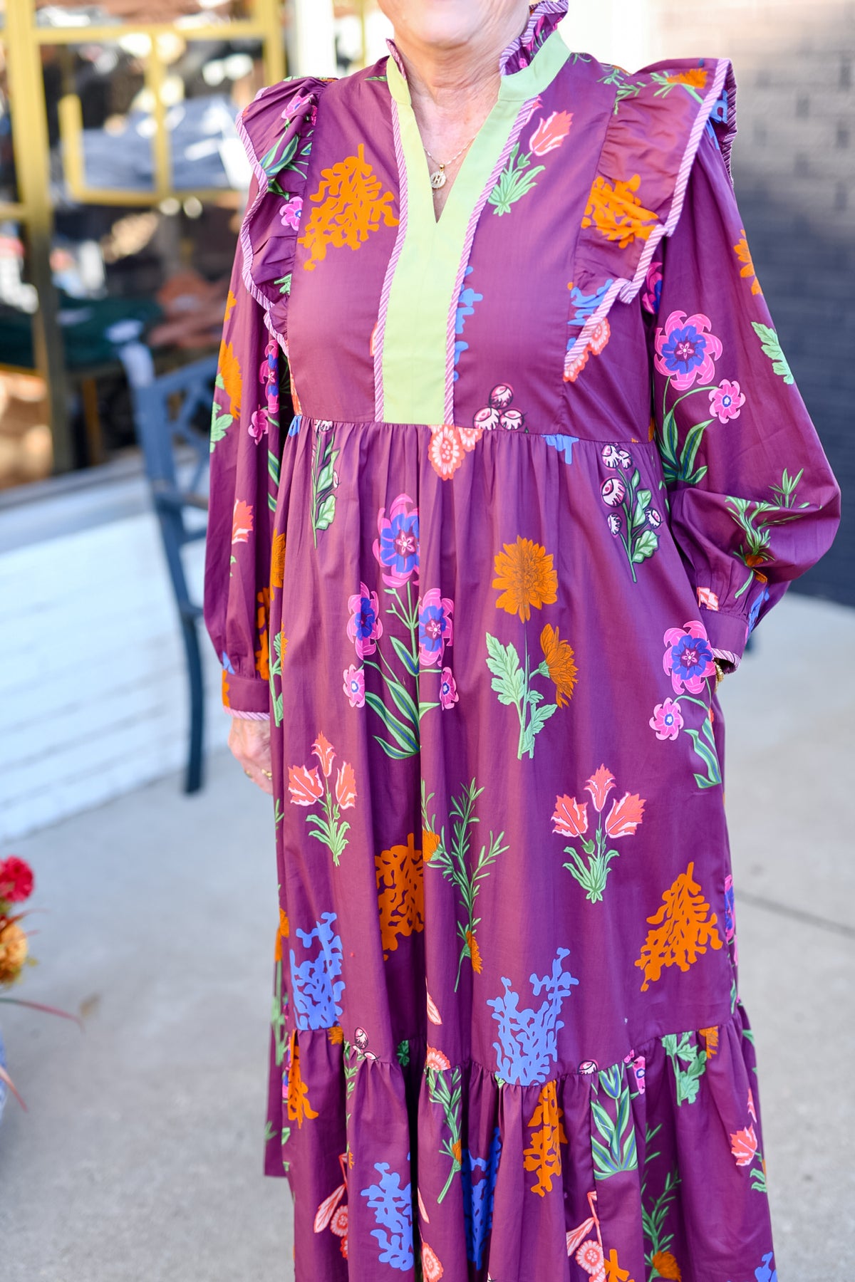 The Field of Dreams Dress in Wine