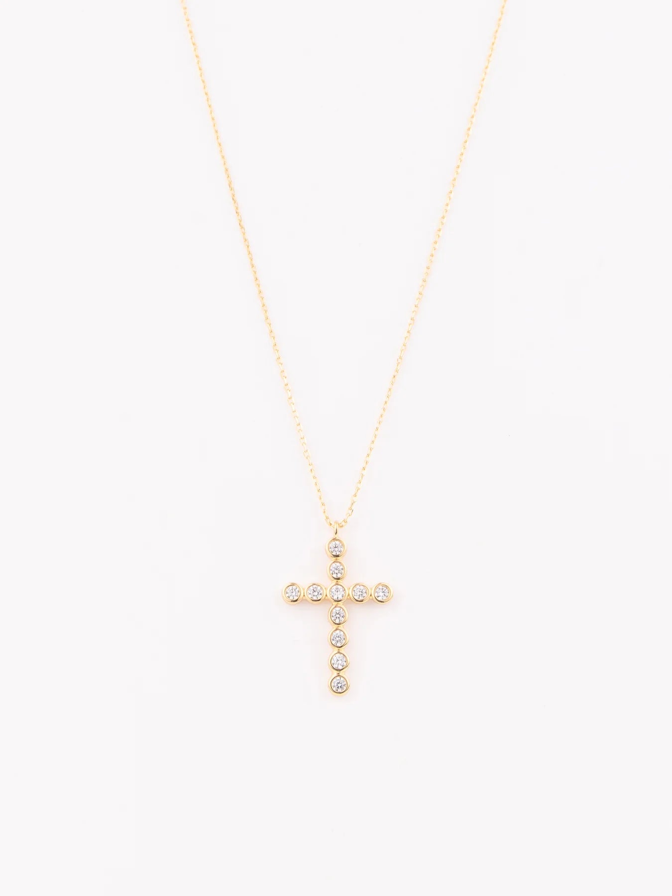 Delphine Cross Necklace
