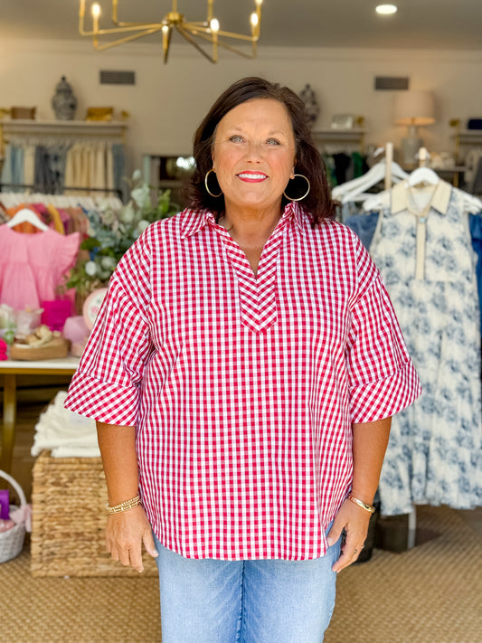 Rosewood Breeze Top- Curvy