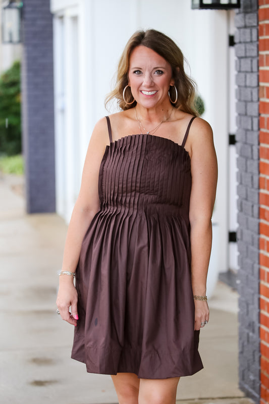 The Espresso Martini Dress in Brown