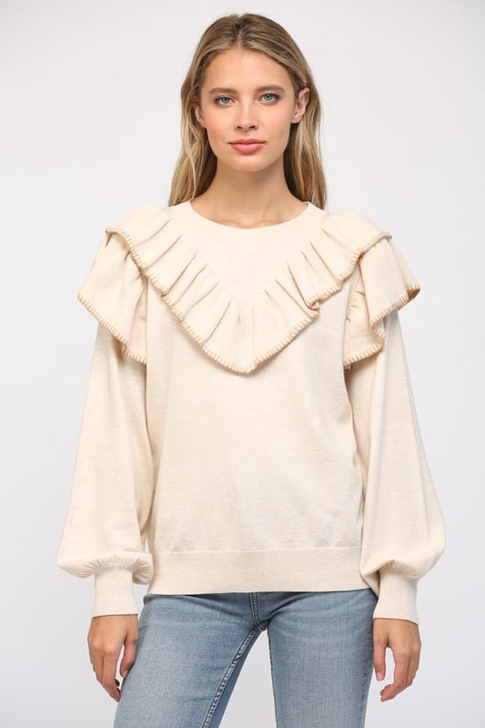 The Callie Sweater in Oatmeal