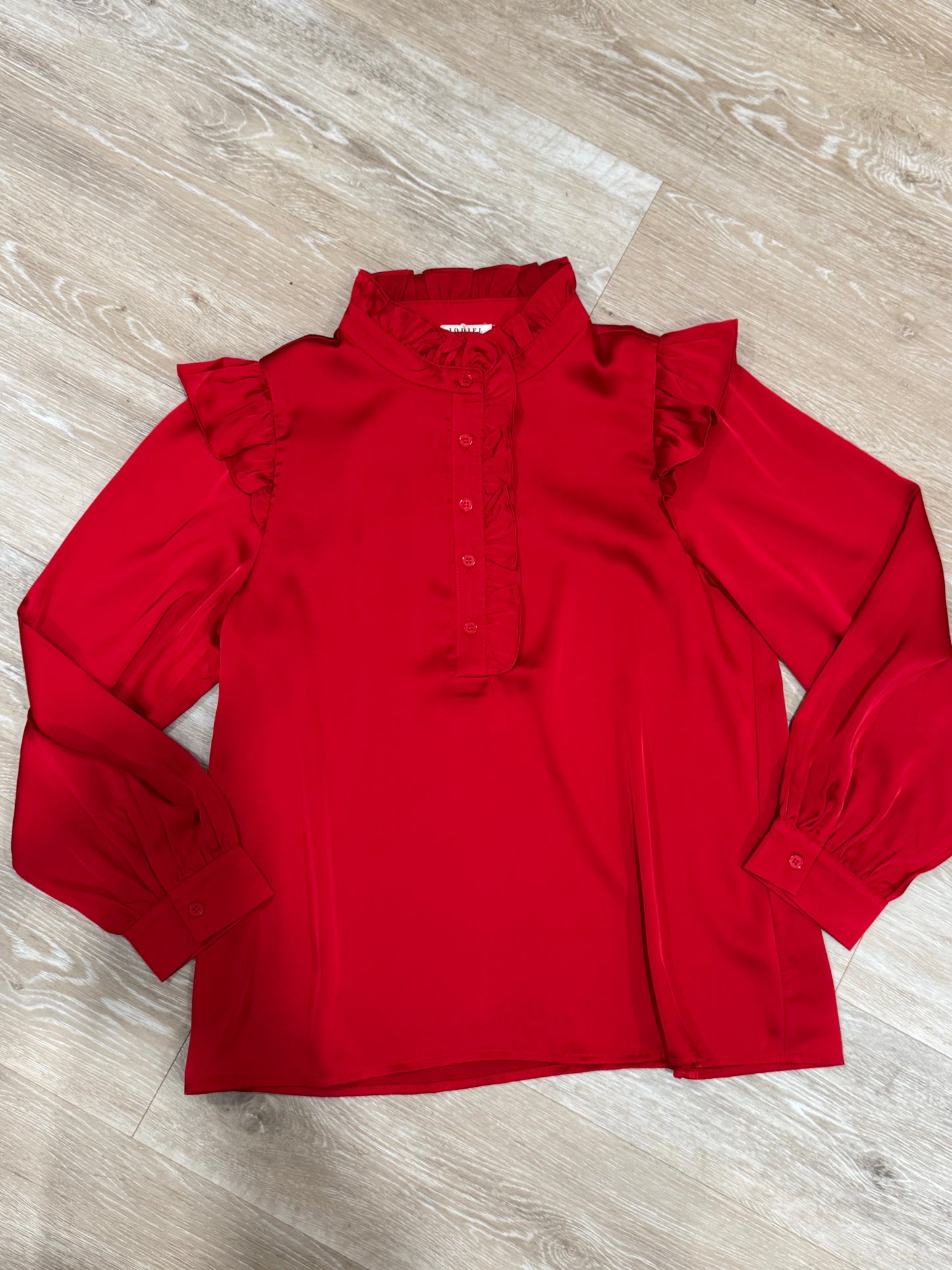 The Red-Hot Button Front Top