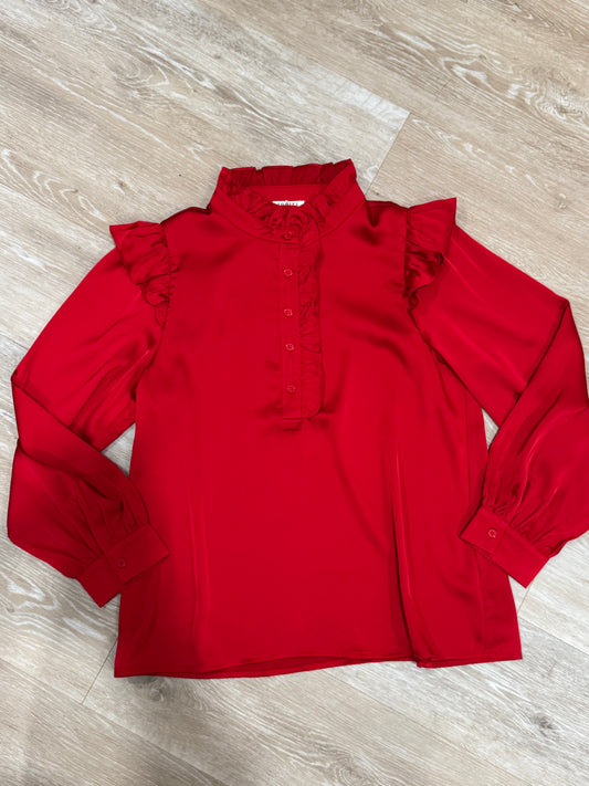 The Red-Hot Button Front Top