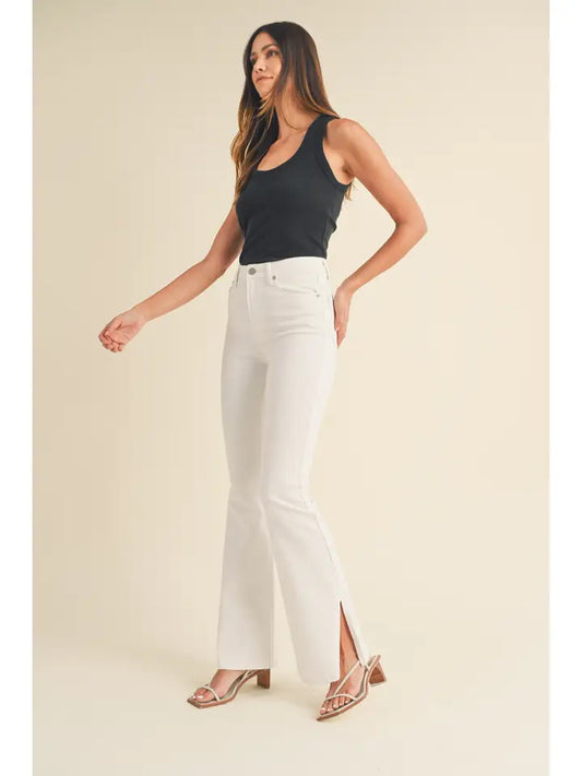 Amelia High Rise Outer Slit Flare