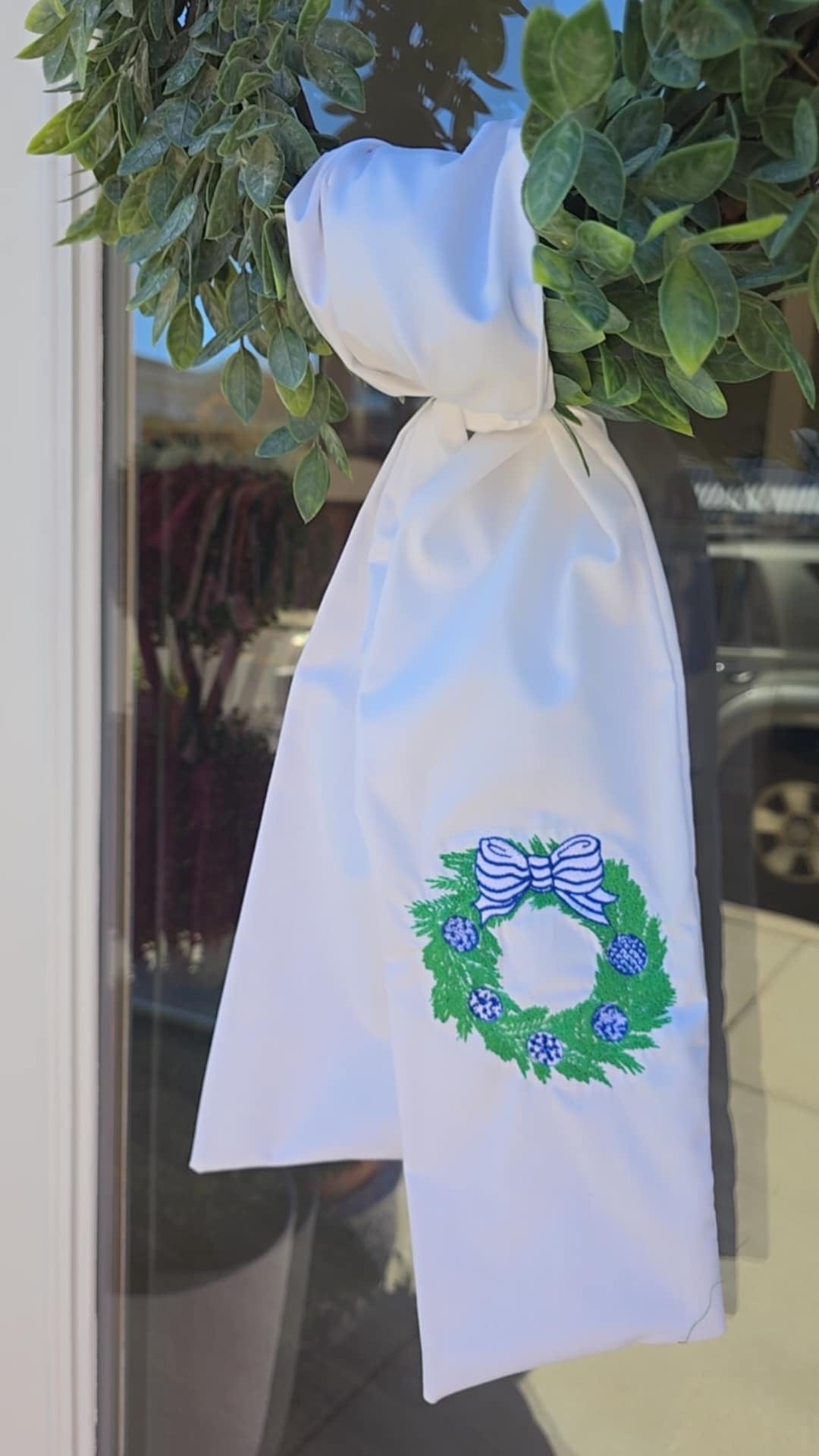 Embroidered Wreath Sashes