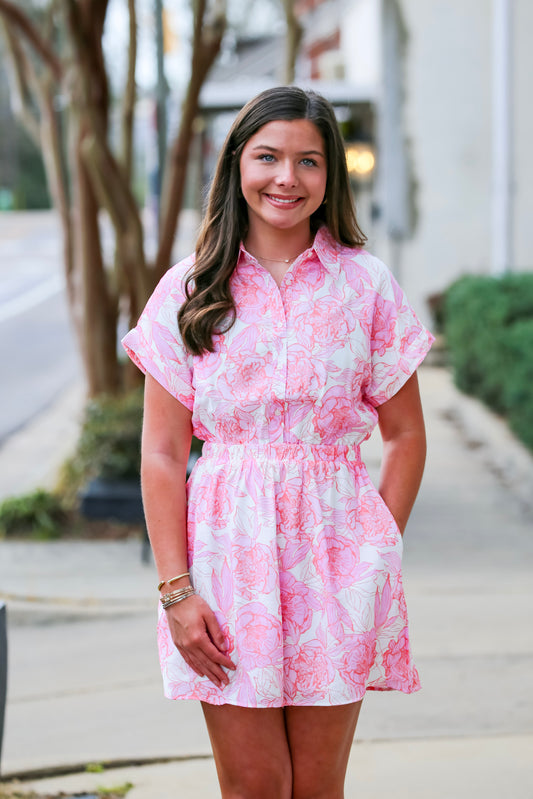 The Rosy Bloom Dress