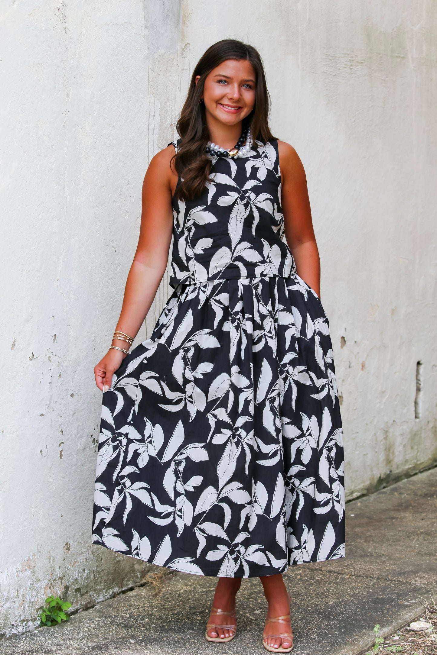 Midnight Magnolia Set in Black