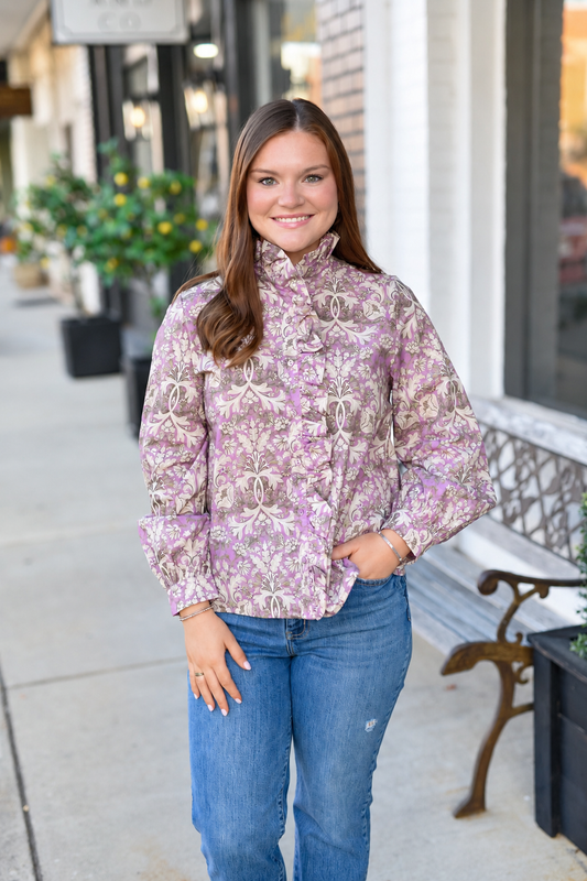 The Love Language Top in Lavender Mix