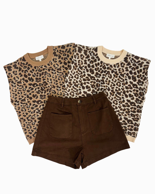 Spotted Luxe Knit Sweater-Ecru