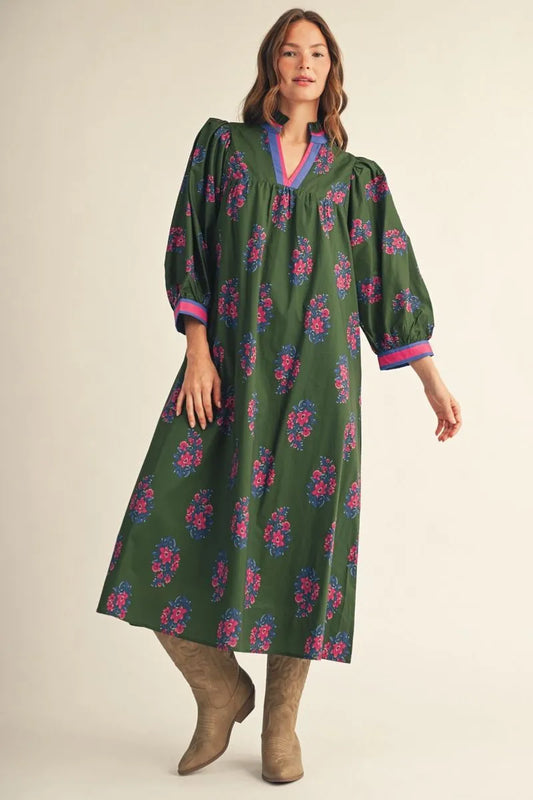 The Bluebell Social Dress in Olive