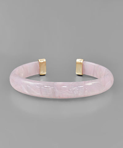 Resin Twotone Cuff-Pink