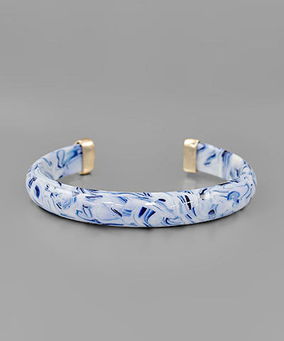 Resin Twotone Cuff-Blue