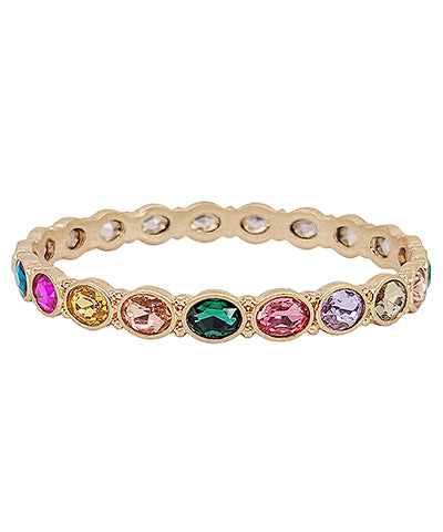 Glass Bangle Bracelet-Multi