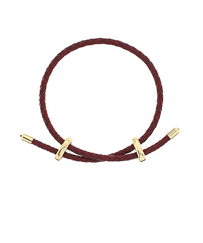 Leather Bracelet-Dark Brown