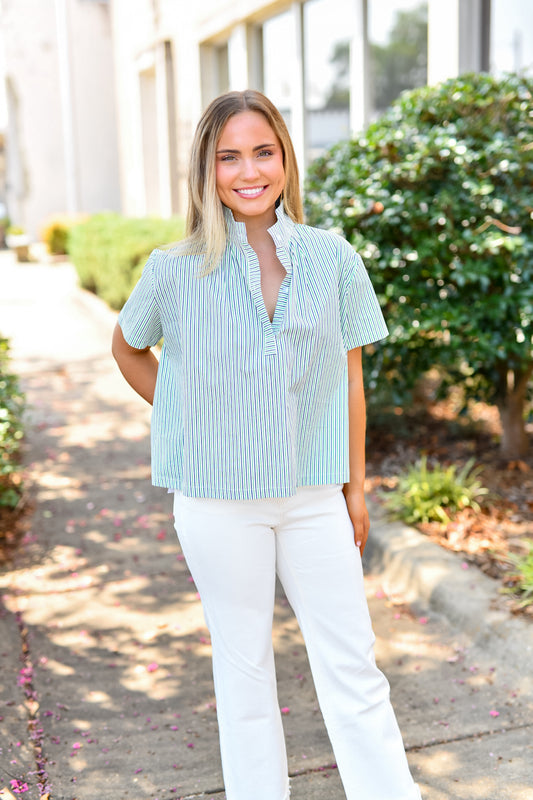 Sweet Tea Society Top in White