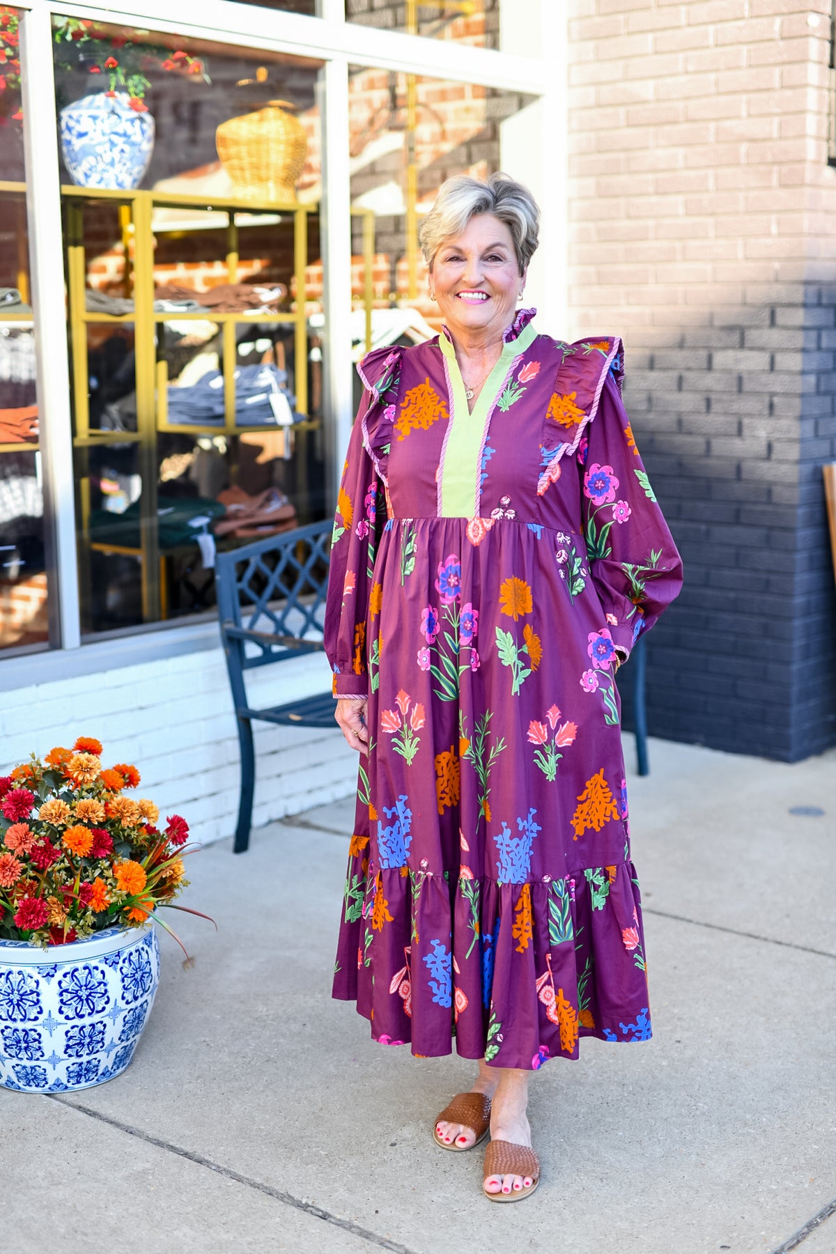 The Field of Dreams Dress in Wine