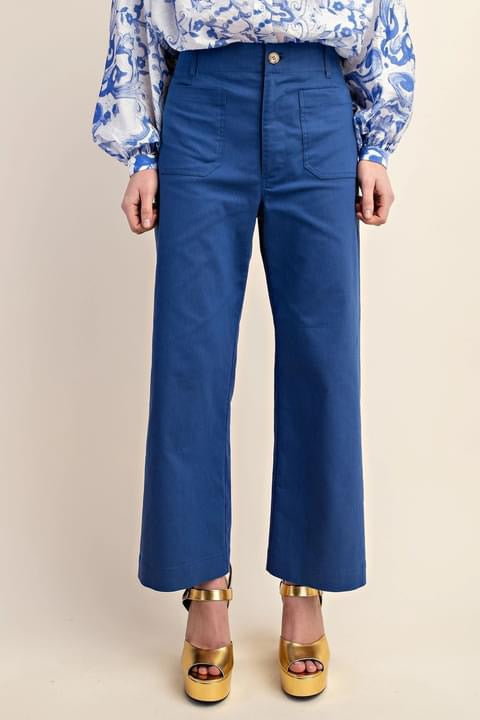 The Piper Cropped Pant in Royal