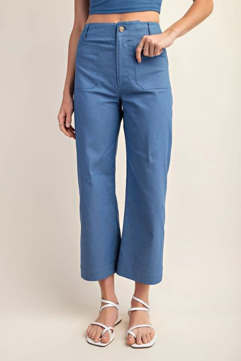 The Piper Cropped Pant in Denim