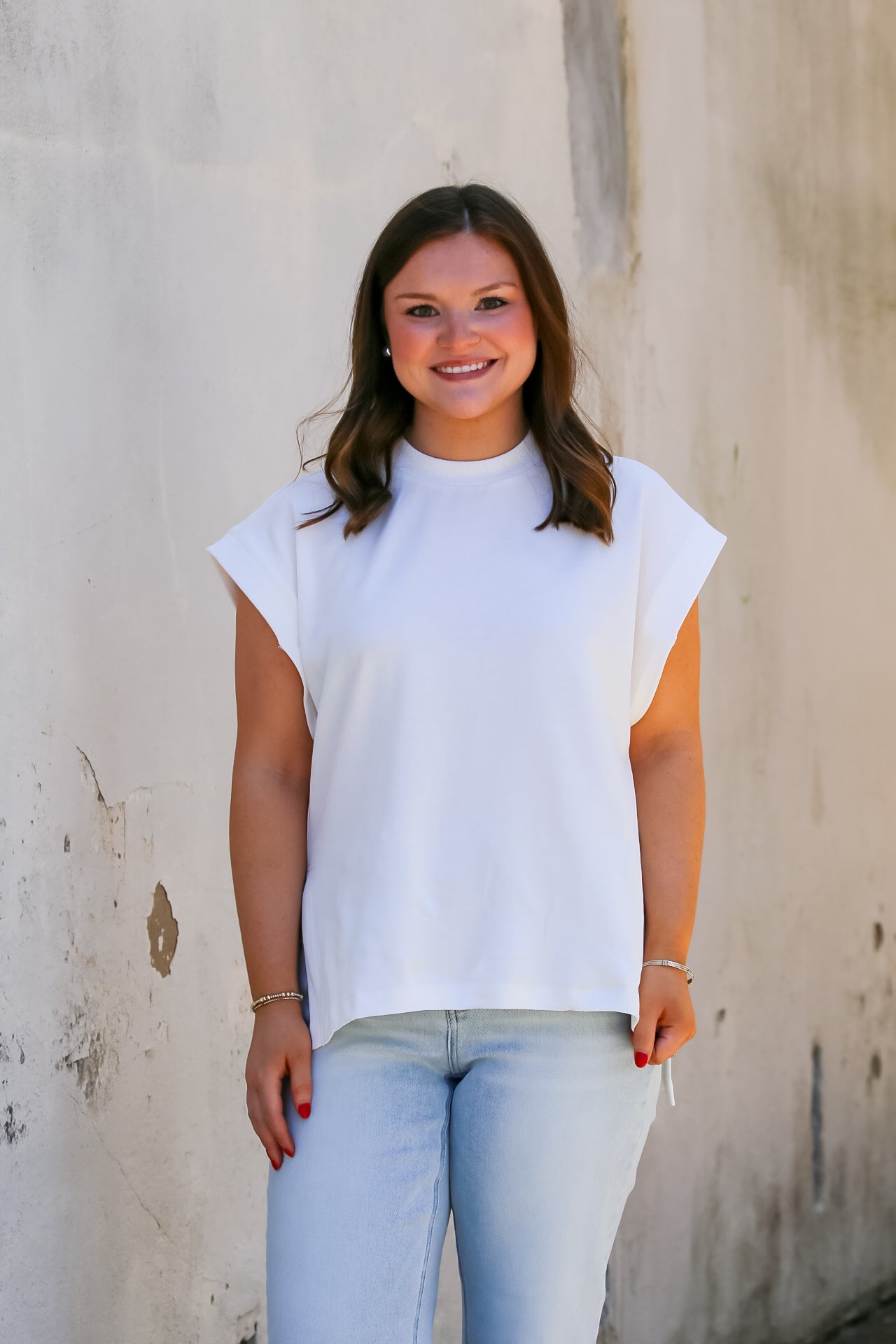 Everyday Pullover Top in Ivory