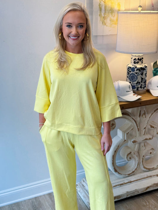 The Caroline Scuba Set in Lemon