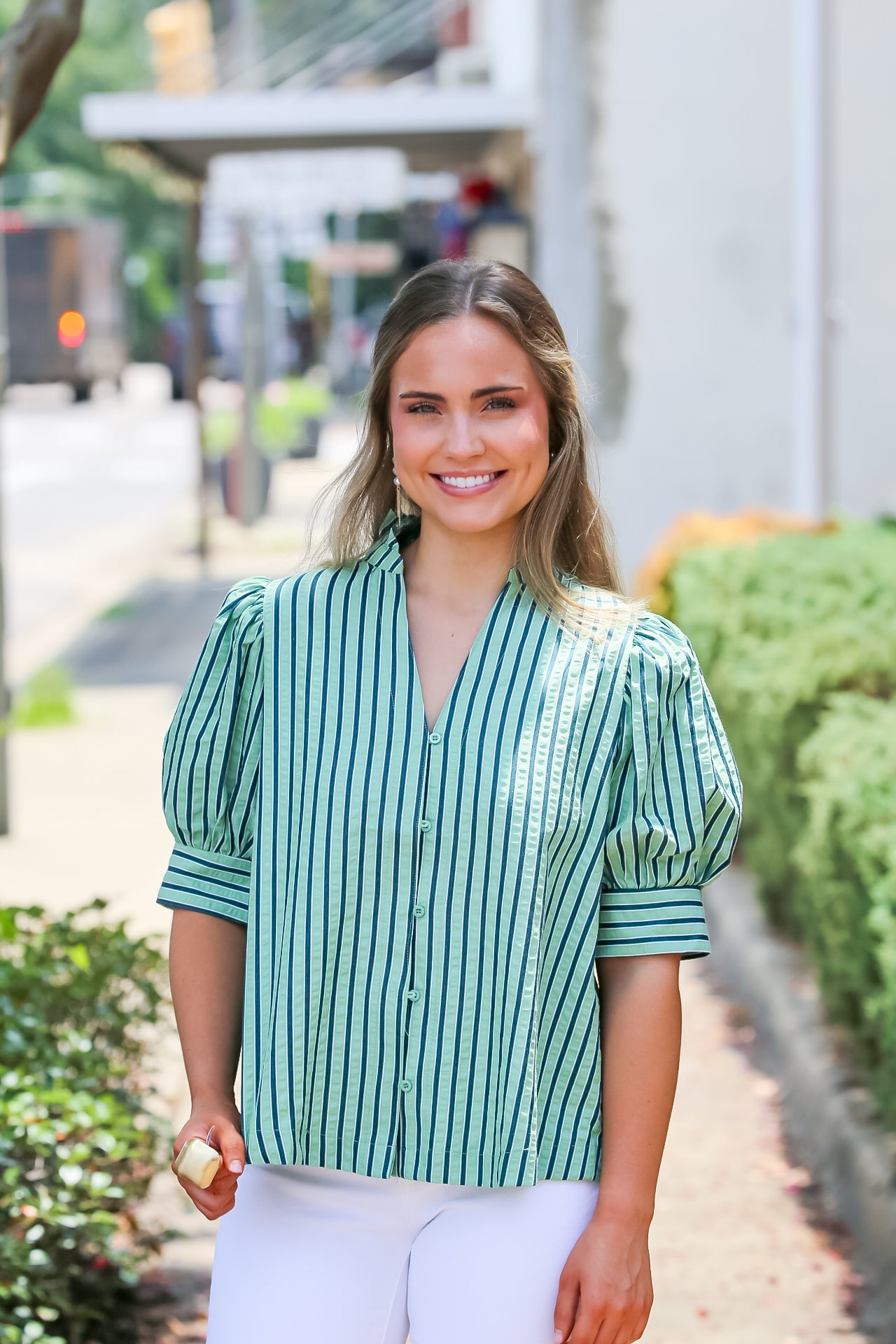 Sweet Magnolia Top in Green