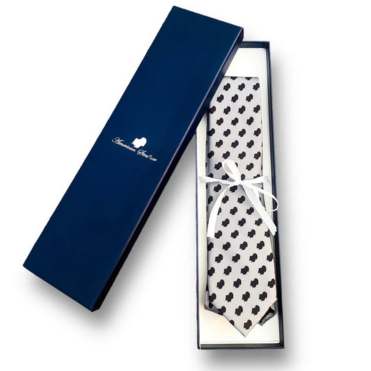The Strutter Dress Tie- Gray/Black