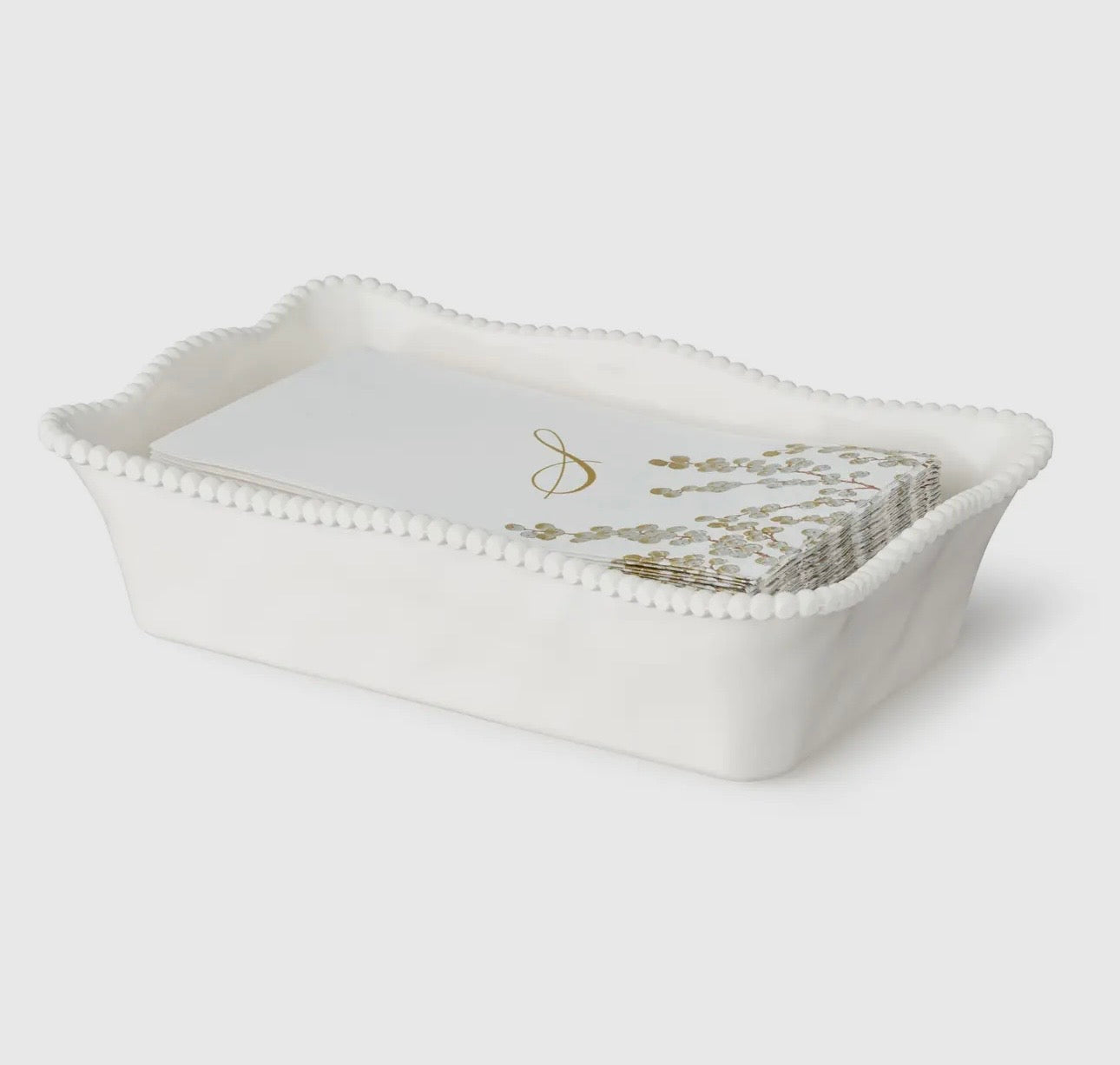 Perlette Cream Melamine Guest
Napkin Holder