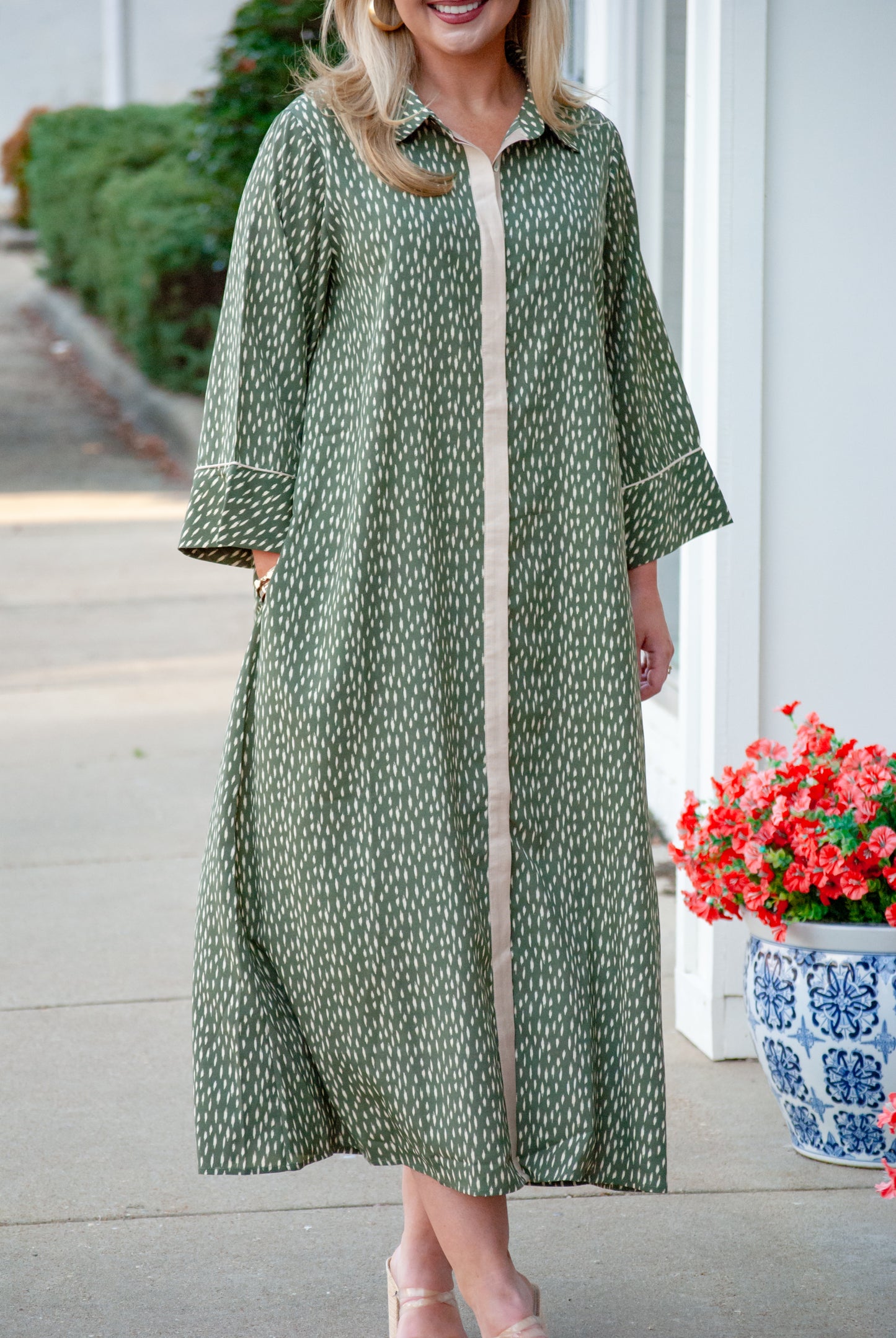 The Marlowe Dress in Olive