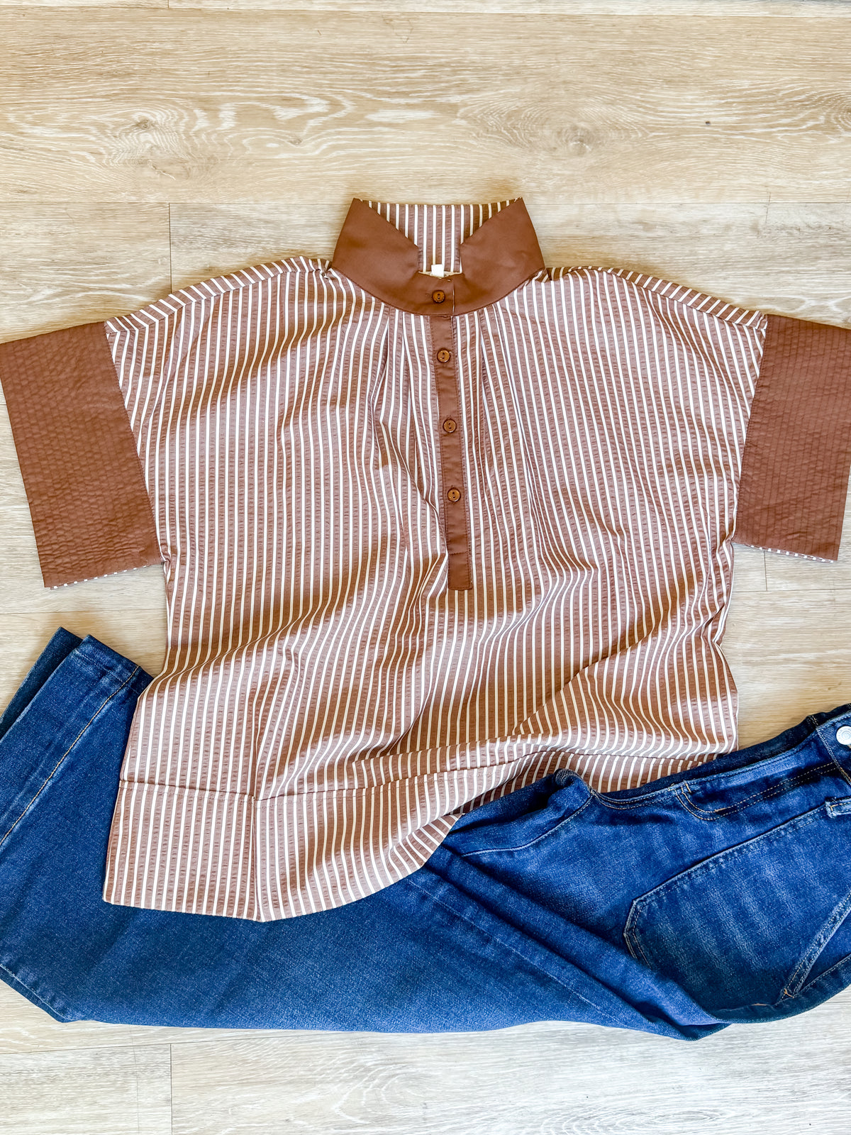 The Keeping It Classic Top in Brown