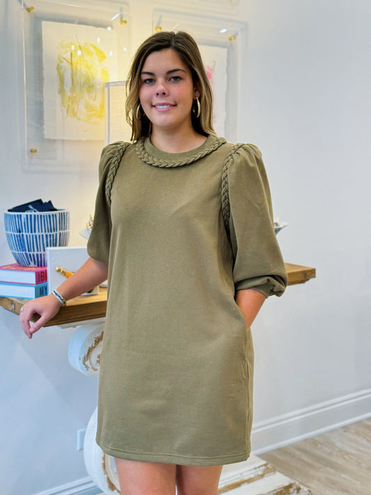 The Sony Shirt dress in Olive