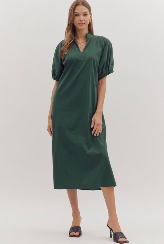 The Camden Midi in Green-Curvy