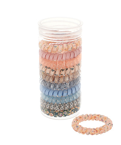 10 pcs Spiral Hairband-Blue