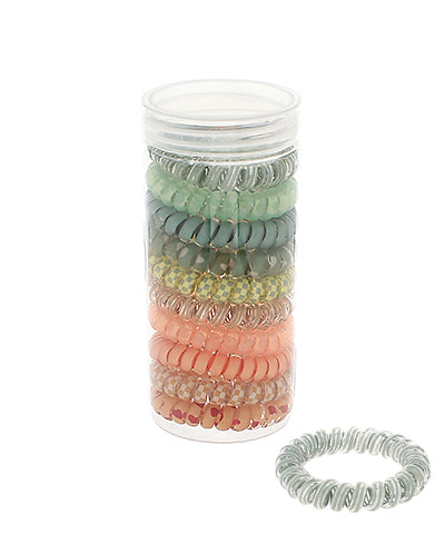 10 pcs Spiral Hairband-Green