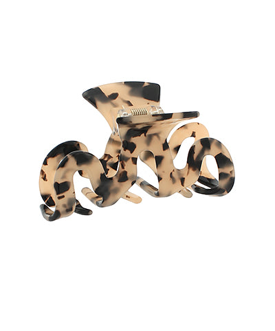 3.5" Hair Claw Clip-Beige