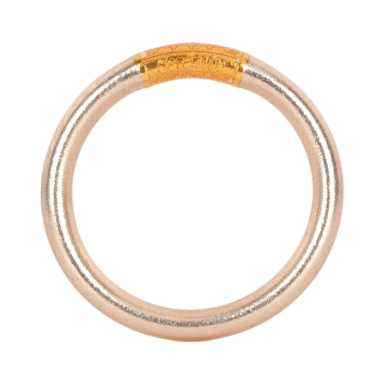 Champagne Tzubbie All Weather Bangle® - Serenity Prayer