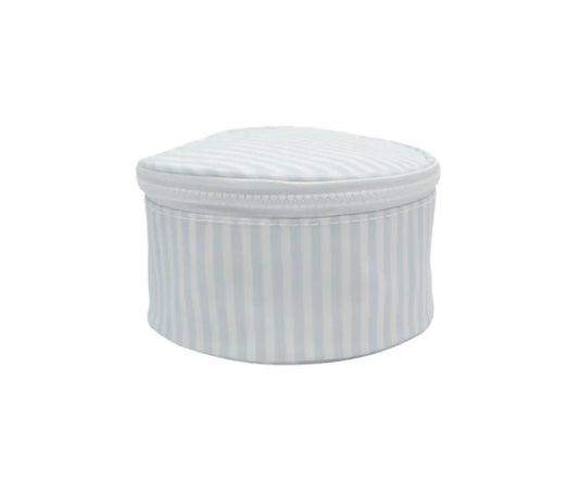 Jewel Round Casee in Pimlico Blue Stripe