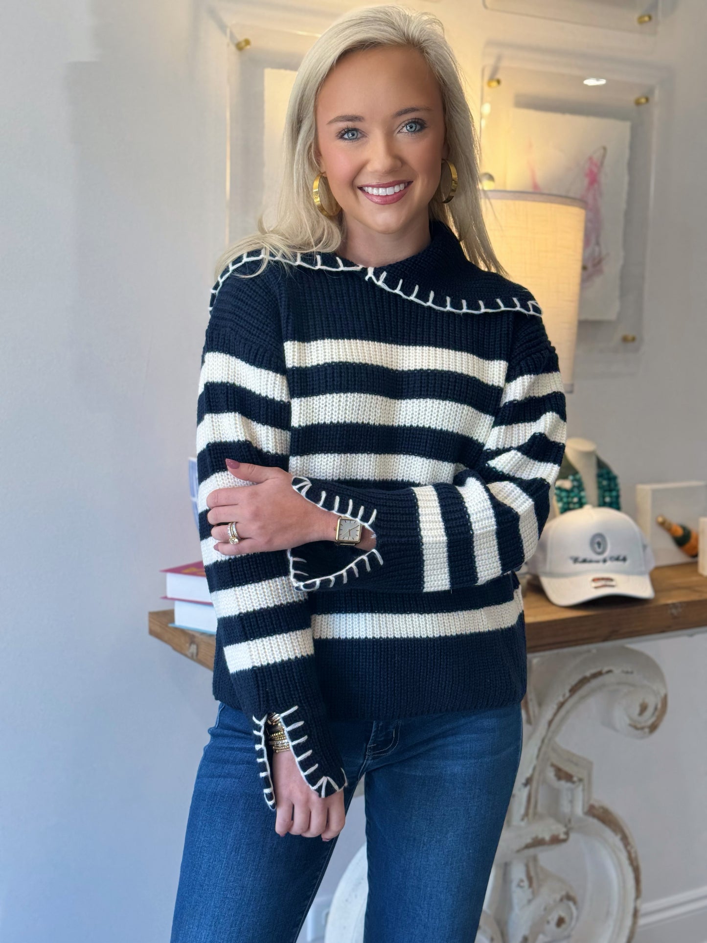 The Josie Sweater in Navy