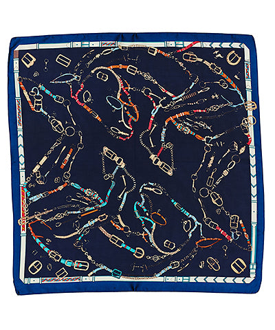 Blue Bridle Bandana