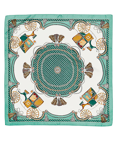 Carriage & Tassel Bandan-Green