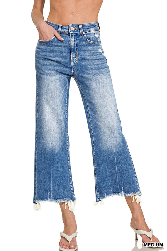 Mid-Rise Straight Jean-Medium Wash