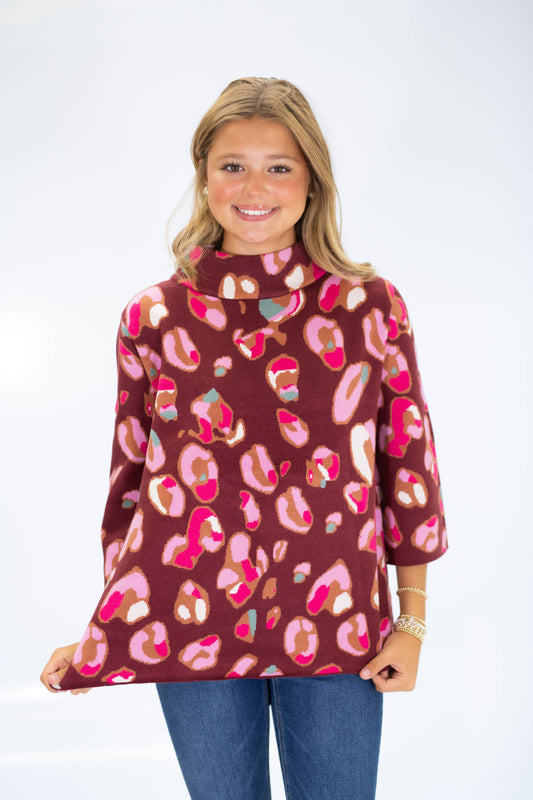 The Wild Card Mock Neck Sweater