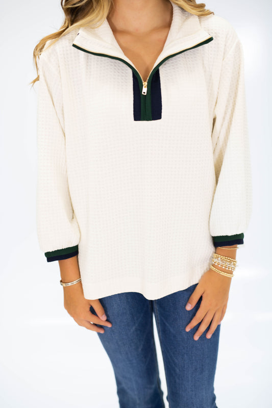 The Ecru Knit Pullover