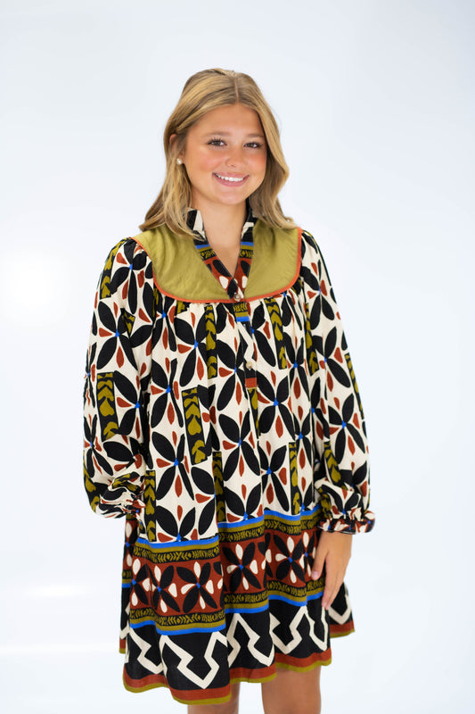 The Geo Dress in Black