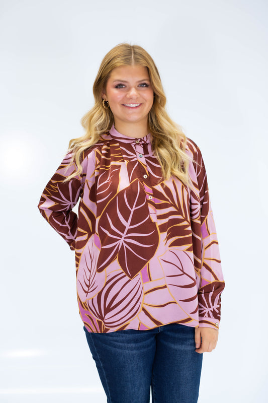 The Autumn Palm Blouse