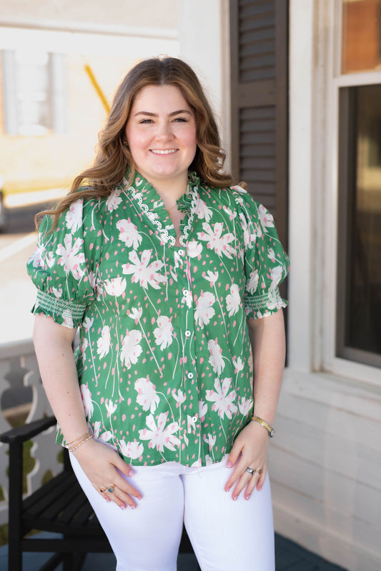 The Zara Top in Green