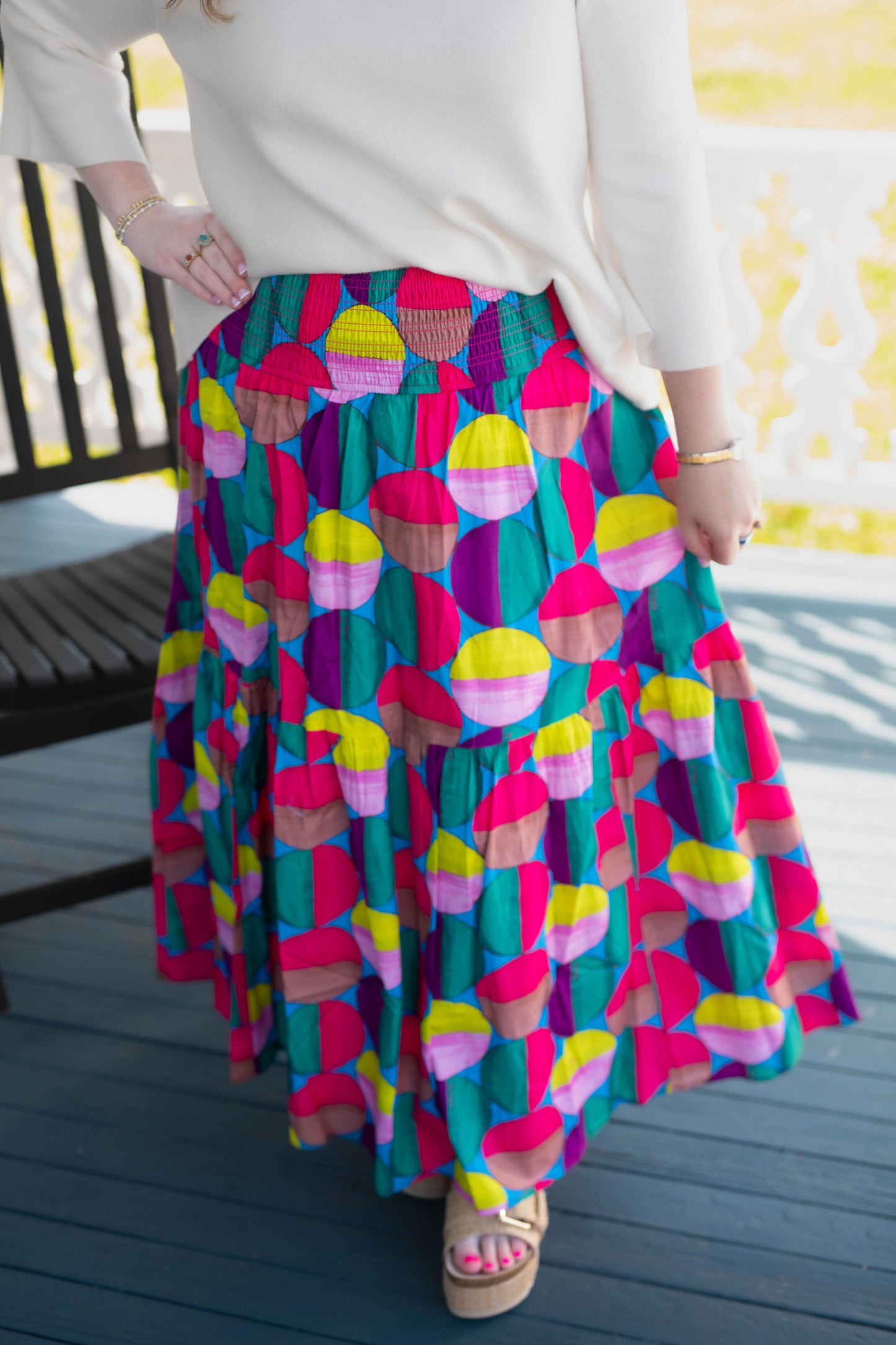 Karlie Modern Pop Tier Maxi Skirt